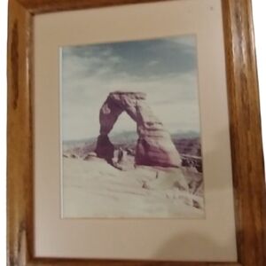 Vintage Northwest Delicate Arch Arches National Park Framed Wall  Art